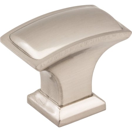 1-1/2 Overall Length Satin Nickel Rectangle Annadale Cabinet Knob